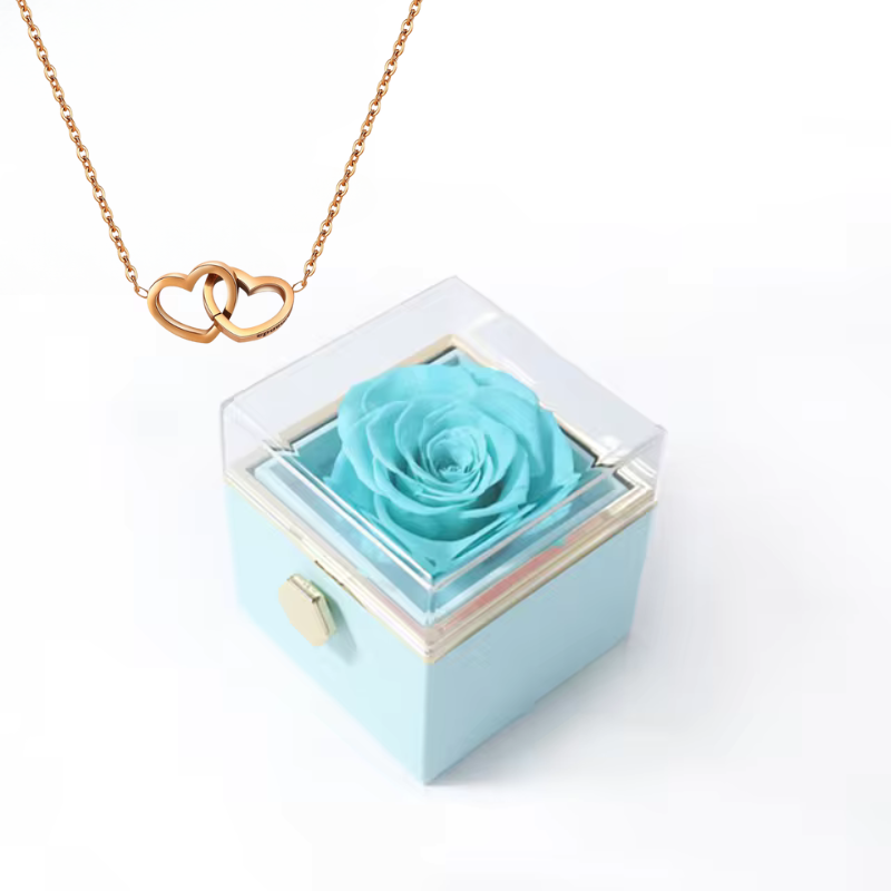 Ketting Hart + doos Roze - Elegante liefdescadeau