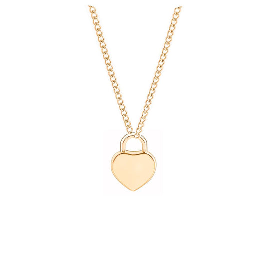 Hanger ketting met initiaal en hart